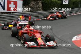 Kimi Raikkonen (FIN) Ferrari F14-T. 25.05.2014. Formula 1 World Championship, Rd 6, Monaco Grand Prix, Monte Carlo, Monaco, Race Day.