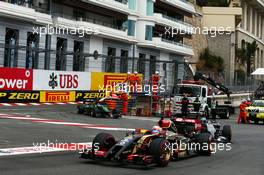 Romain Grosjean (FRA) Lotus F1 E22. 25.05.2014. Formula 1 World Championship, Rd 6, Monaco Grand Prix, Monte Carlo, Monaco, Race Day.