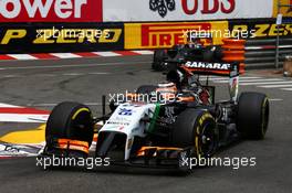 Nico Hulkenberg (GER) Sahara Force India F1 VJM07. 25.05.2014. Formula 1 World Championship, Rd 6, Monaco Grand Prix, Monte Carlo, Monaco, Race Day.