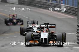 Nico Hulkenberg (GER) Sahara Force India F1 VJM07. 25.05.2014. Formula 1 World Championship, Rd 6, Monaco Grand Prix, Monte Carlo, Monaco, Race Day.