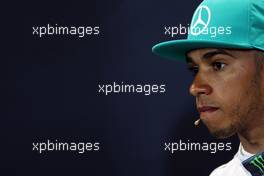 Lewis Hamilton (GBR) Mercedes AMG F1 in the FIA Press Conference. 24.05.2014. Formula 1 World Championship, Rd 6, Monaco Grand Prix, Monte Carlo, Monaco, Qualifying Day