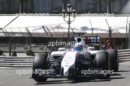 Felipe Massa (BRA) Williams FW36. 24.05.2014. Formula 1 World Championship, Rd 6, Monaco Grand Prix, Monte Carlo, Monaco, Qualifying Day