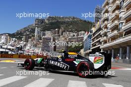 Sergio Perez (MEX) Sahara Force India F1 VJM07. 24.05.2014. Formula 1 World Championship, Rd 6, Monaco Grand Prix, Monte Carlo, Monaco, Qualifying Day