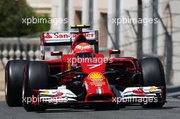 Kimi Raikkonen (FIN) Ferrari F14-T. 24.05.2014. Formula 1 World Championship, Rd 6, Monaco Grand Prix, Monte Carlo, Monaco, Qualifying Day