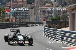 Sergio Perez (MEX) Sahara Force India F1 VJM07. 24.05.2014. Formula 1 World Championship, Rd 6, Monaco Grand Prix, Monte Carlo, Monaco, Qualifying Day