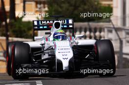 Felipe Massa (BRA) Williams FW36. 24.05.2014. Formula 1 World Championship, Rd 6, Monaco Grand Prix, Monte Carlo, Monaco, Qualifying Day