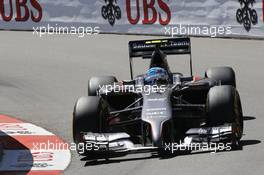 Esteban Gutierrez (MEX) Sauber C33. 24.05.2014. Formula 1 World Championship, Rd 6, Monaco Grand Prix, Monte Carlo, Monaco, Qualifying Day