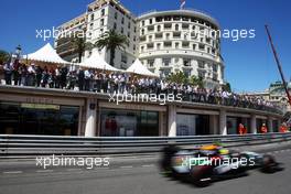 Sergio Perez (MEX) Sahara Force India F1 VJM07. 24.05.2014. Formula 1 World Championship, Rd 6, Monaco Grand Prix, Monte Carlo, Monaco, Qualifying Day