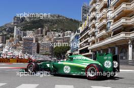 Kamui Kobayashi (JPN) Caterham CT05. 24.05.2014. Formula 1 World Championship, Rd 6, Monaco Grand Prix, Monte Carlo, Monaco, Qualifying Day