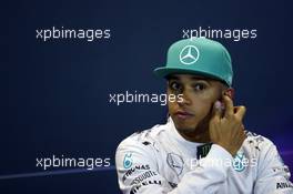 Lewis Hamilton (GBR) Mercedes AMG F1 in the FIA Press Conference. 24.05.2014. Formula 1 World Championship, Rd 6, Monaco Grand Prix, Monte Carlo, Monaco, Qualifying Day