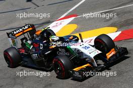 Sergio Perez (MEX) Sahara Force India F1 VJM07. 24.05.2014. Formula 1 World Championship, Rd 6, Monaco Grand Prix, Monte Carlo, Monaco, Qualifying Day