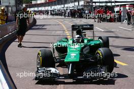 Kamui Kobayashi (JPN) Caterham CT05. 24.05.2014. Formula 1 World Championship, Rd 6, Monaco Grand Prix, Monte Carlo, Monaco, Qualifying Day