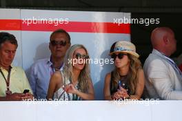 Chloe Roberts (GBR), girlfriend of Max Chilton (GBR) Marussia F1 Team (Left). 24.05.2014. Formula 1 World Championship, Rd 6, Monaco Grand Prix, Monte Carlo, Monaco, Qualifying Day