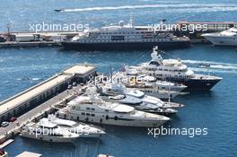 Boats in the scenic Monaco Harbour. 24.05.2014. Formula 1 World Championship, Rd 6, Monaco Grand Prix, Monte Carlo, Monaco, Qualifying Day