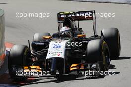 Sergio Perez (MEX) Sahara Force India F1 VJM07. 24.05.2014. Formula 1 World Championship, Rd 6, Monaco Grand Prix, Monte Carlo, Monaco, Qualifying Day