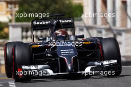 Adrian Sutil (GER) Sauber C33. 24.05.2014. Formula 1 World Championship, Rd 6, Monaco Grand Prix, Monte Carlo, Monaco, Qualifying Day