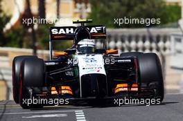 Sergio Perez (MEX) Sahara Force India F1 VJM07. 24.05.2014. Formula 1 World Championship, Rd 6, Monaco Grand Prix, Monte Carlo, Monaco, Qualifying Day