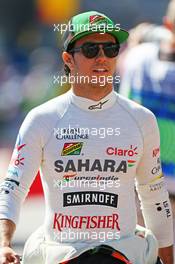 Sergio Perez (MEX) Sahara Force India F1. 24.05.2014. Formula 1 World Championship, Rd 6, Monaco Grand Prix, Monte Carlo, Monaco, Qualifying Day