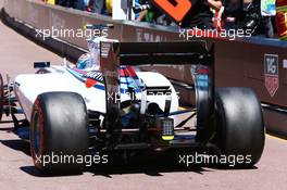 Valtteri Bottas (FIN) Williams FW36 rear wing. 24.05.2014. Formula 1 World Championship, Rd 6, Monaco Grand Prix, Monte Carlo, Monaco, Qualifying Day