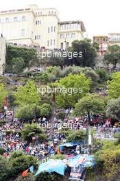 Fans on the hill. 25.05.2014. Formula 1 World Championship, Rd 6, Monaco Grand Prix, Monte Carlo, Monaco, Race Day.