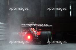 Fernando Alonso (ESP) Ferrari F14-T leads team mate Kimi Raikkonen (FIN) Ferrari F14-T. 22.05.2014. Formula 1 World Championship, Rd 6, Monaco Grand Prix, Monte Carlo, Monaco, Practice Day.