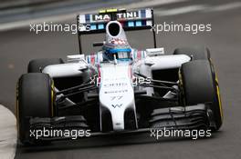 Valtteri Bottas (FIN) Williams FW36. 22.05.2014. Formula 1 World Championship, Rd 6, Monaco Grand Prix, Monte Carlo, Monaco, Practice Day.