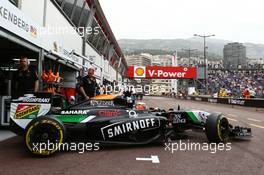 Nico Hulkenberg (GER) Sahara Force India F1 VJM07. 22.05.2014. Formula 1 World Championship, Rd 6, Monaco Grand Prix, Monte Carlo, Monaco, Practice Day.