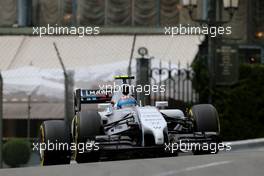 Valtteri Bottas (FIN), Williams F1 Team  22.05.2014. Formula 1 World Championship, Rd 6, Monaco Grand Prix, Monte Carlo, Monaco, Practice Day.