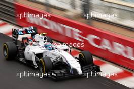 Valtteri Bottas (FIN) Williams FW36. 22.05.2014. Formula 1 World Championship, Rd 6, Monaco Grand Prix, Monte Carlo, Monaco, Practice Day.