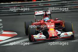 Fernando Alonso (ESP) Ferrari F14-T. 22.05.2014. Formula 1 World Championship, Rd 6, Monaco Grand Prix, Monte Carlo, Monaco, Practice Day.