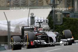 Adrian Sutil (GER), Sauber F1 Team  22.05.2014. Formula 1 World Championship, Rd 6, Monaco Grand Prix, Monte Carlo, Monaco, Practice Day.