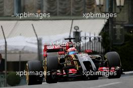 Romain Grosjean (FRA), Lotus F1 Team  22.05.2014. Formula 1 World Championship, Rd 6, Monaco Grand Prix, Monte Carlo, Monaco, Practice Day.