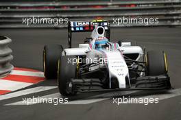 Valtteri Bottas (FIN) Williams FW36. 22.05.2014. Formula 1 World Championship, Rd 6, Monaco Grand Prix, Monte Carlo, Monaco, Practice Day.