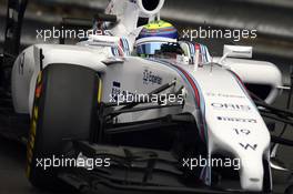 Felipe Massa (BRA) Williams FW36. 22.05.2014. Formula 1 World Championship, Rd 6, Monaco Grand Prix, Monte Carlo, Monaco, Practice Day.