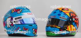 (L to R): The special helmets of Esteban Gutierrez (MEX) Sauber and Adrian Sutil (GER) Sauber. 22.05.2014. Formula 1 World Championship, Rd 6, Monaco Grand Prix, Monte Carlo, Monaco, Practice Day.
