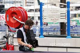 A photographer. 22.05.2014. Formula 1 World Championship, Rd 6, Monaco Grand Prix, Monte Carlo, Monaco, Practice Day.