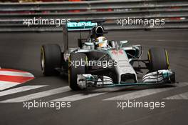 Lewis Hamilton (GBR) Mercedes AMG F1 W05. 22.05.2014. Formula 1 World Championship, Rd 6, Monaco Grand Prix, Monte Carlo, Monaco, Practice Day.