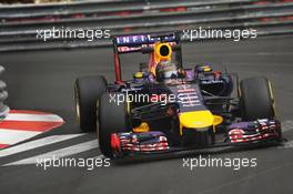 Sebastian Vettel (GER) Red Bull Racing RB10. 22.05.2014. Formula 1 World Championship, Rd 6, Monaco Grand Prix, Monte Carlo, Monaco, Practice Day.