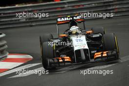 Sergio Perez (MEX) Sahara Force India F1 VJM07. 22.05.2014. Formula 1 World Championship, Rd 6, Monaco Grand Prix, Monte Carlo, Monaco, Practice Day.