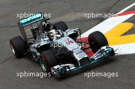 Lewis Hamilton (GBR) Mercedes AMG F1 W05. 22.05.2014. Formula 1 World Championship, Rd 6, Monaco Grand Prix, Monte Carlo, Monaco, Practice Day.