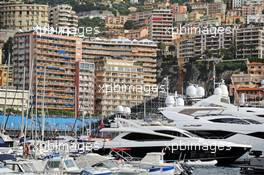 Boats in the scenic Monaco Harbour. 22.05.2014. Formula 1 World Championship, Rd 6, Monaco Grand Prix, Monte Carlo, Monaco, Practice Day.