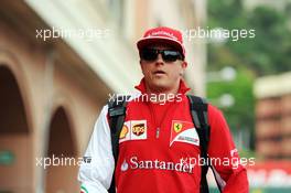 Kimi Raikkonen (FIN) Ferrari. 22.05.2014. Formula 1 World Championship, Rd 6, Monaco Grand Prix, Monte Carlo, Monaco, Practice Day.