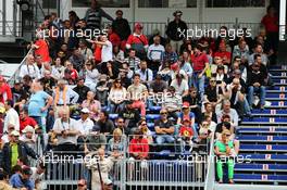 Fans in the grandstand. 22.05.2014. Formula 1 World Championship, Rd 6, Monaco Grand Prix, Monte Carlo, Monaco, Practice Day.