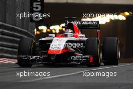 Jules Bianchi (FRA) Marussia F1 Team MR03. 22.05.2014. Formula 1 World Championship, Rd 6, Monaco Grand Prix, Monte Carlo, Monaco, Practice Day.