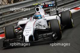 Valtteri Bottas (FIN) Williams FW36. 22.05.2014. Formula 1 World Championship, Rd 6, Monaco Grand Prix, Monte Carlo, Monaco, Practice Day.