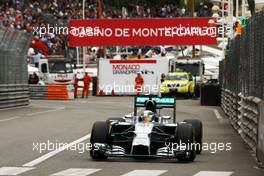 Lewis Hamilton (GBR) Mercedes AMG F1 W05. 22.05.2014. Formula 1 World Championship, Rd 6, Monaco Grand Prix, Monte Carlo, Monaco, Practice Day.