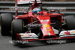 Fernando Alonso (ESP), Scuderia Ferrari  22.05.2014. Formula 1 World Championship, Rd 6, Monaco Grand Prix, Monte Carlo, Monaco, Practice Day.