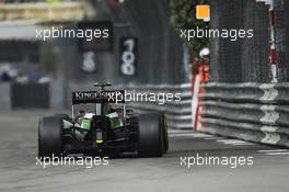 Sergio Perez (MEX) Sahara Force India F1 VJM07. 22.05.2014. Formula 1 World Championship, Rd 6, Monaco Grand Prix, Monte Carlo, Monaco, Practice Day.