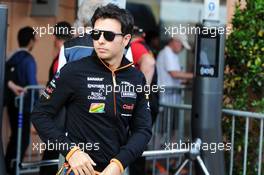 Sergio Perez (MEX) Sahara Force India F1. 22.05.2014. Formula 1 World Championship, Rd 6, Monaco Grand Prix, Monte Carlo, Monaco, Practice Day.