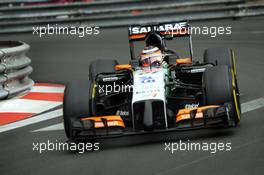 Nico Hulkenberg (GER) Sahara Force India F1 VJM07. 22.05.2014. Formula 1 World Championship, Rd 6, Monaco Grand Prix, Monte Carlo, Monaco, Practice Day.